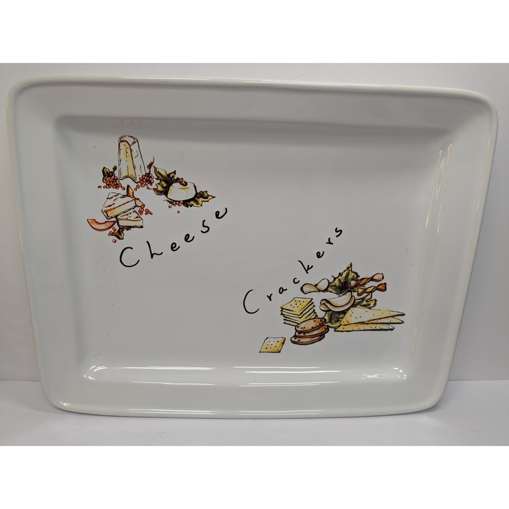Cheese‎ & Crackers By Pottery Barn Rectangular Tray